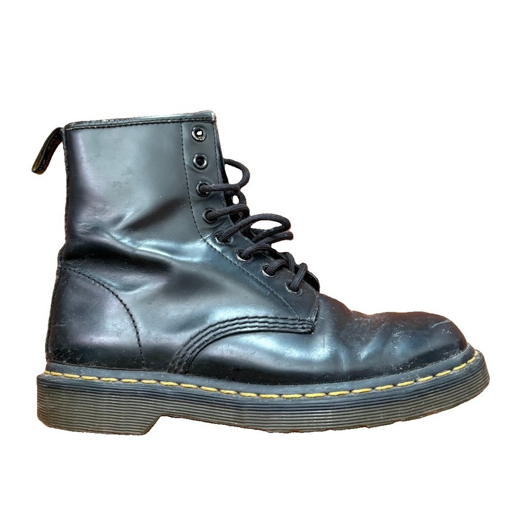 Dr Martens 1460 Pascal Black Leather Combat Boots Womens Size 6 UK 4 EU 37
